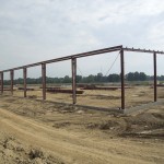 The steel goes up on the Ventrac building