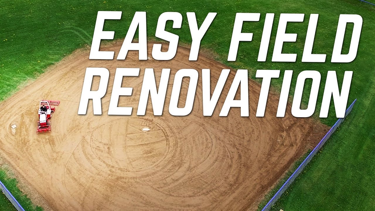 Renovating an Overgrown Baseball Field With Tractor